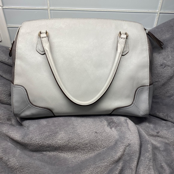 Coach Poppy colour block Grey Leather Satchel - Picture 2 of 12